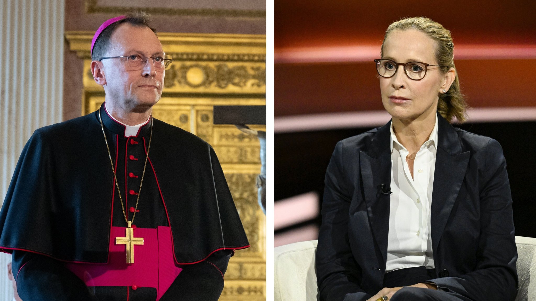 Der Bamberger Erzbischof Herwig Gössl und die Juristin Brosius-Gersdorf.